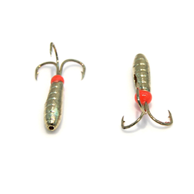 Tungsten treble rocket ice jig bulk package most colors available