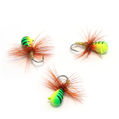 Tungsten flies ice jig with japan hook long shank hook