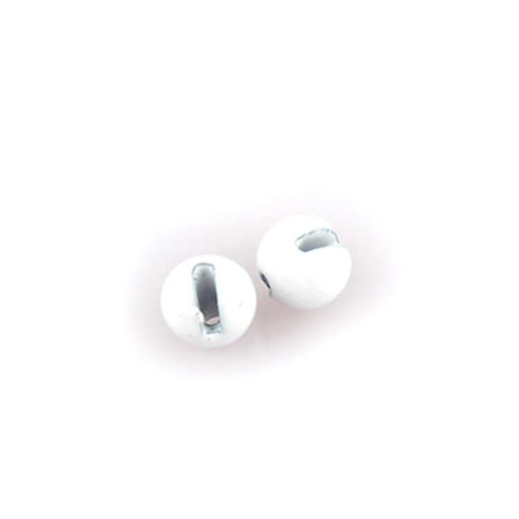 Slotted tungsten beads fly tying weight fluo white on sales
